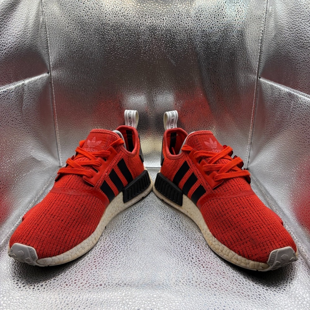 Size 9 Adidas NMD_R1 Core Red Black Mens Lace-Up Comfort Running Shoes‎ BB2885 - Picture 4 of 9
